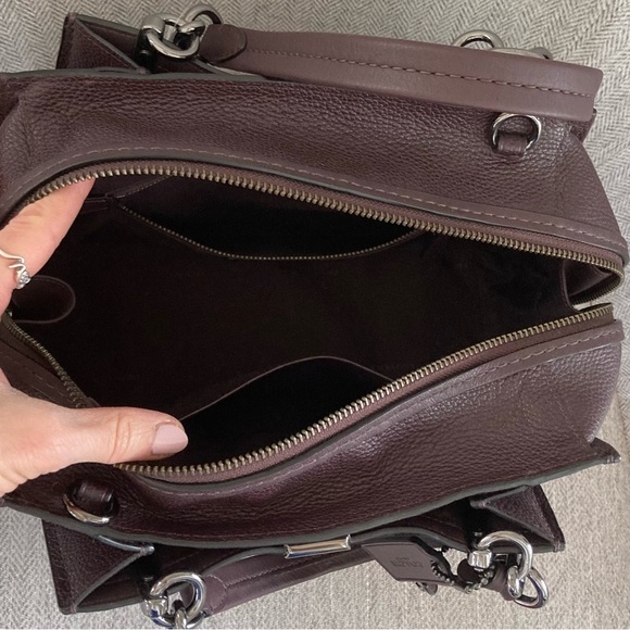 Coach Small Dreamer Satchel Bag in Oxblood - Picture 10 of 12